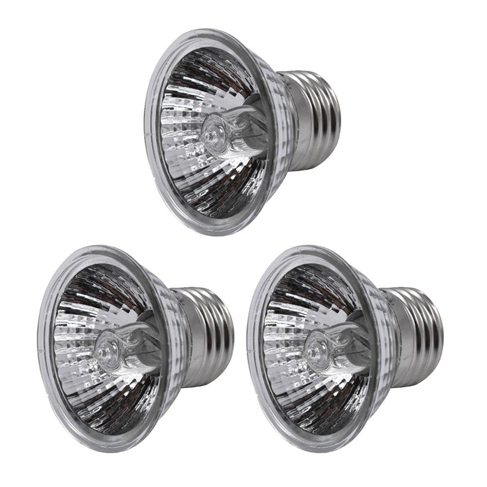 PFDDRW 3Pcs Reptile Light Bulb Uv Heat Lamp Uvb+Uva Tortoise Turtle Calcium Supple 25W
